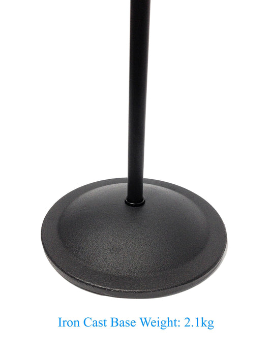 Haze MS026 Cast Iron Round Base Rod Combination Microphone Stand + Clip