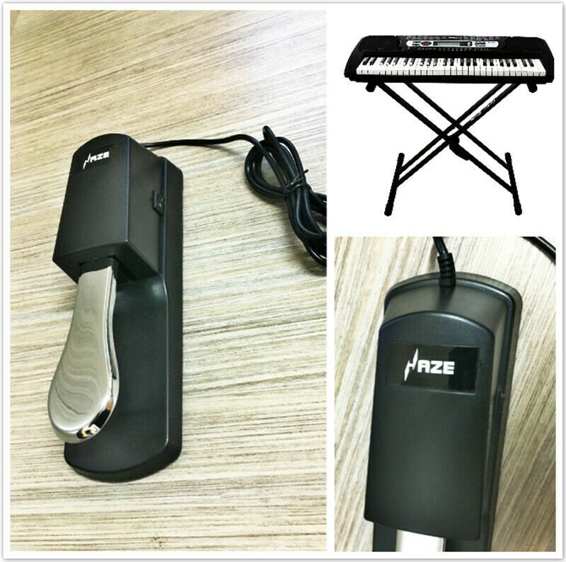 Haze HSKEYPED Sustain Pedal Foot Switch Damper for Electric Piano Keyboard