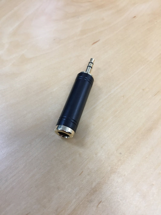 Haze KT084 6.35mm Socket to 3.5mm Male Jack Plug Audio stereo Adapter