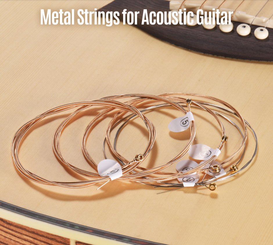 Haze DP012 Acoustic Guitar Strings - Light + 3 Picks