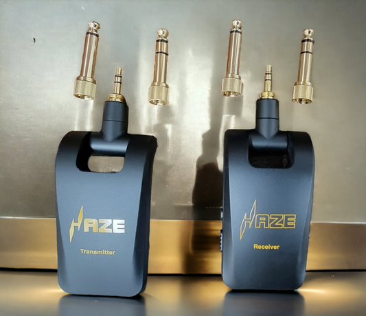 Haze WP-5 Wireless Guitar System,T1+R1,1/8"(3.5mm) & 1/4"(6.35mm) Male Connector